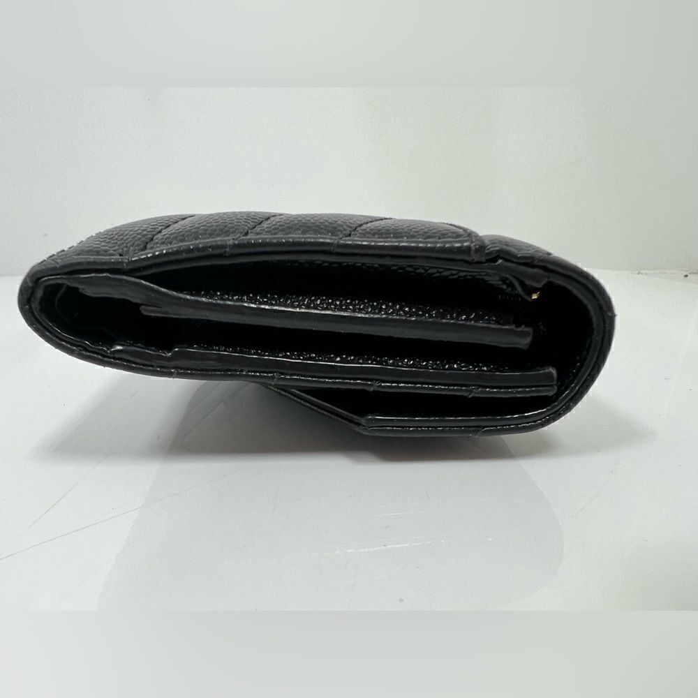 Authentic Saint Laurent Matelasse Grain de Poudre Monogram Envelope Small Wallet - Picture 7 of 10